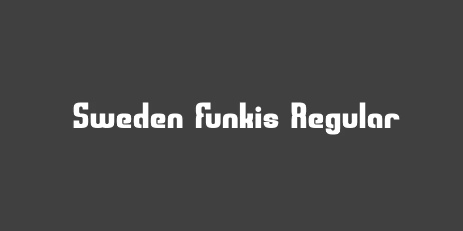 Fonte Sweden Funkis Regular