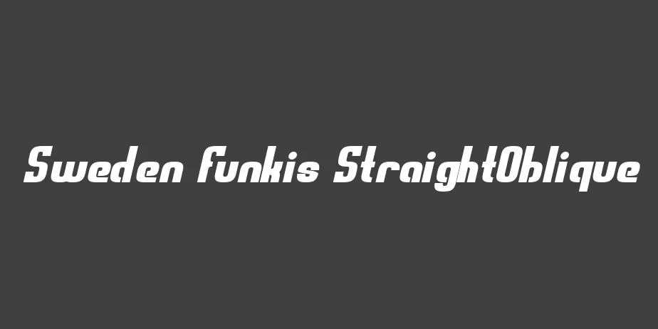 Fonte Sweden Funkis StraightOblique