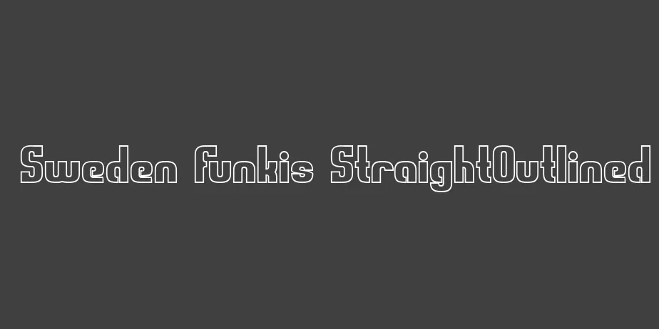 Fonte Sweden Funkis StraightOutlined