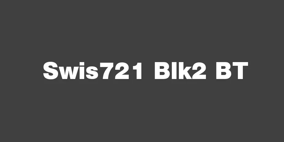 Fonte Swis721 Blk2 BT