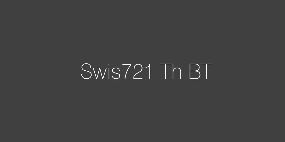 Fonte Swis721 Th BT