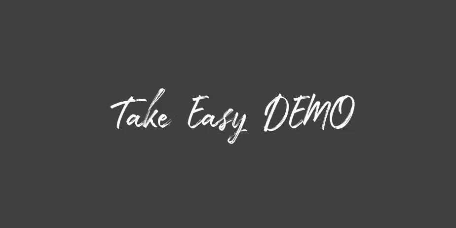 Fonte Take Easy DEMO