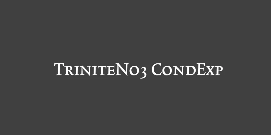 Fonte TriniteNo3 CondExp