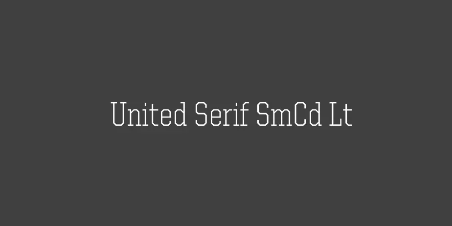 Fonte United Serif SmCd Lt