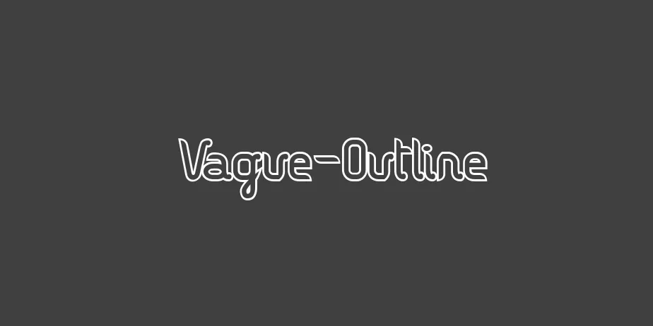 Fonte Vague-Outline