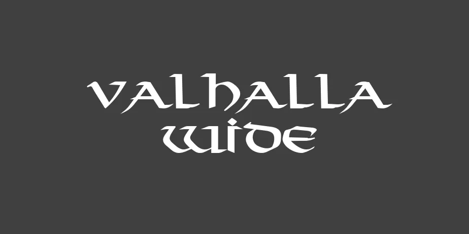 Fonte Valhalla Wide