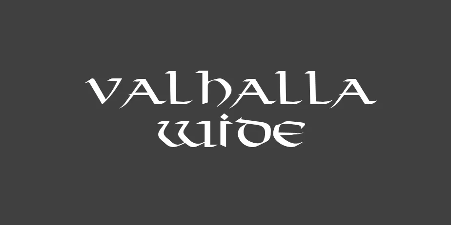 Fonte Valhalla Wide