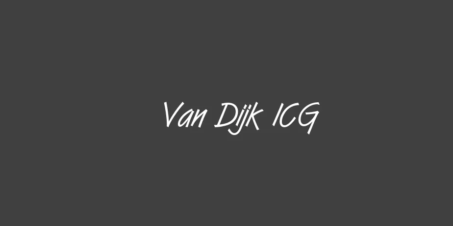 Fonte Van Dijk ICG