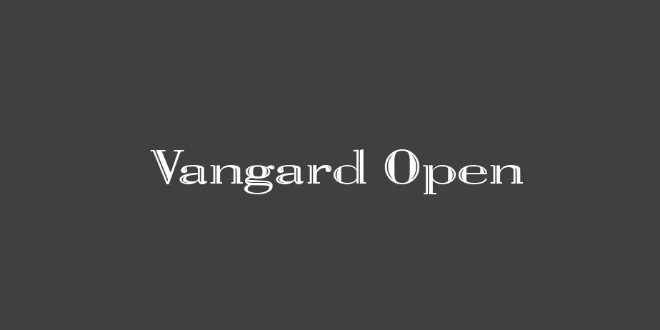 Fonte Vangard Open