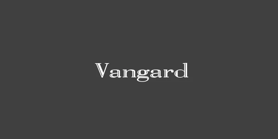 Fonte Vangard