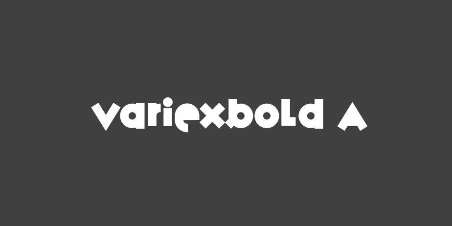 Fonte VariexBold A