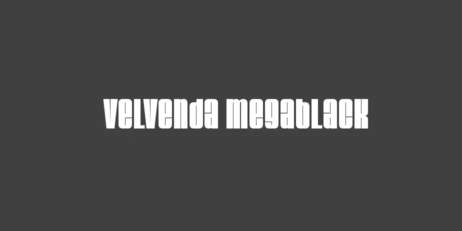 Fonte Velvenda Megablack