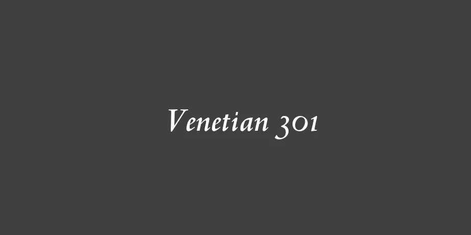 Fonte Venetian 301