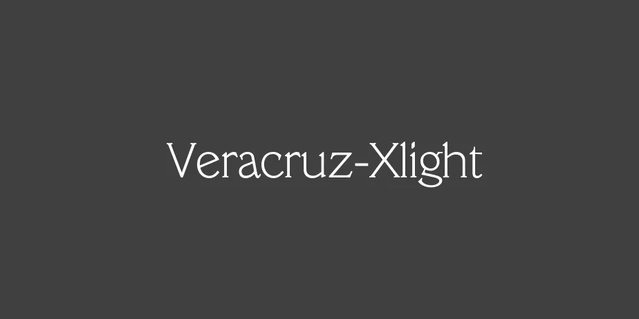 Fonte Veracruz-Xlight