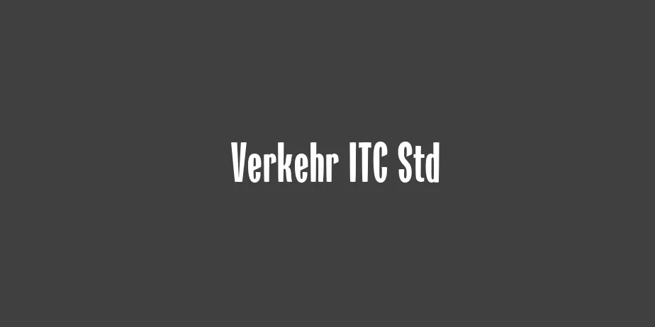 Fonte Verkehr ITC Std