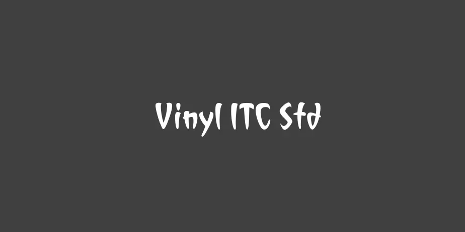 Fonte Vinyl ITC Std