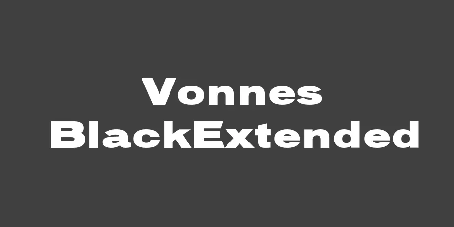 Fonte Vonnes BlackExtended