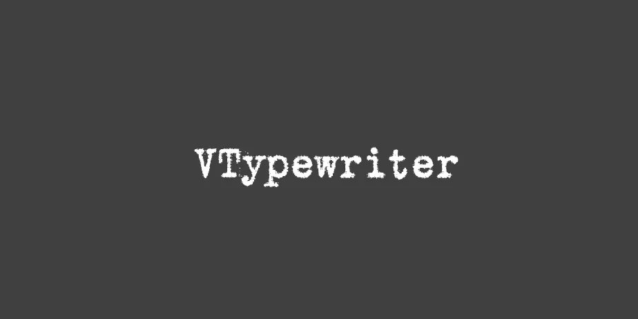 Fonte VTypewriter