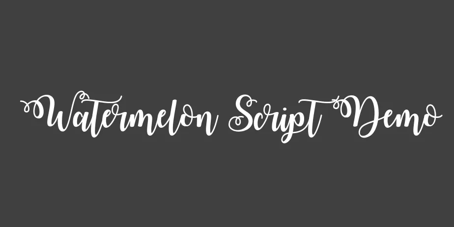 Fonte Watermelon Script Demo