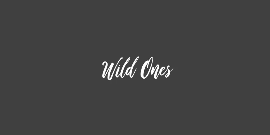 Fonte Wild Ones