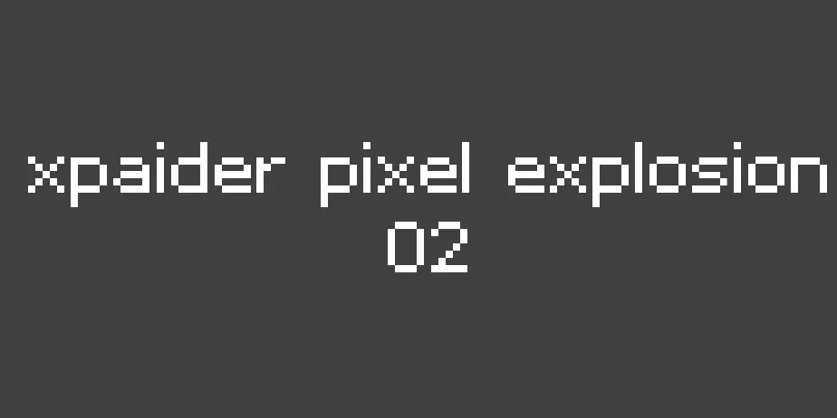 Fonte xpaider pixel explosion 02