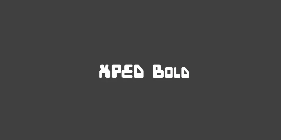 Fonte XPED Bold