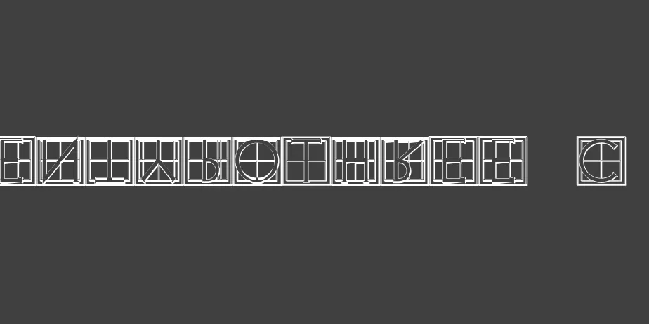 Fonte XperimentypoThree-C-Square