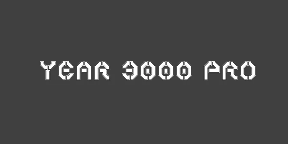 Fonte Year 3000 Pro