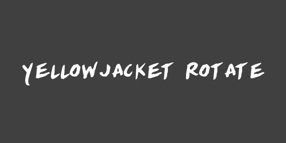 Fonte Yellowjacket Rotate