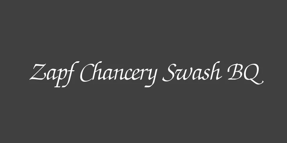 Fonte Zapf Chancery Swash BQ