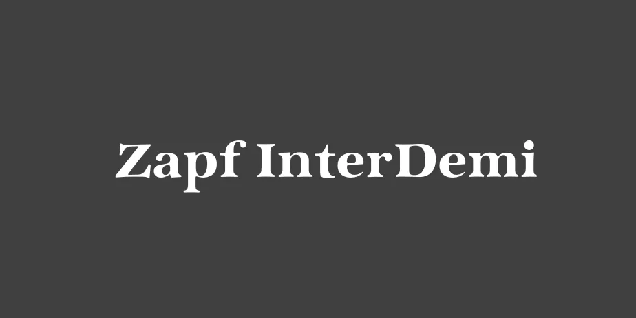 Fonte Zapf InterDemi