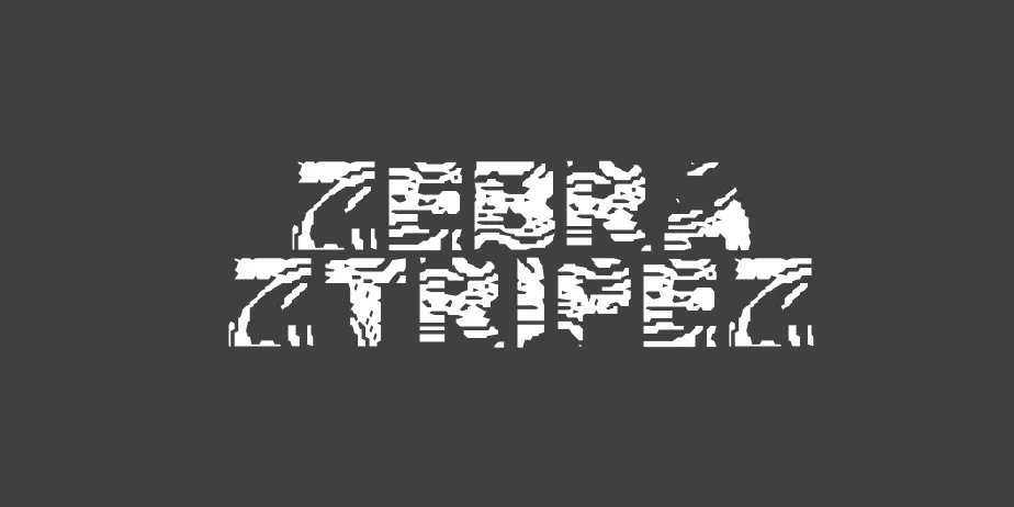 Fonte Zebra Ztripez