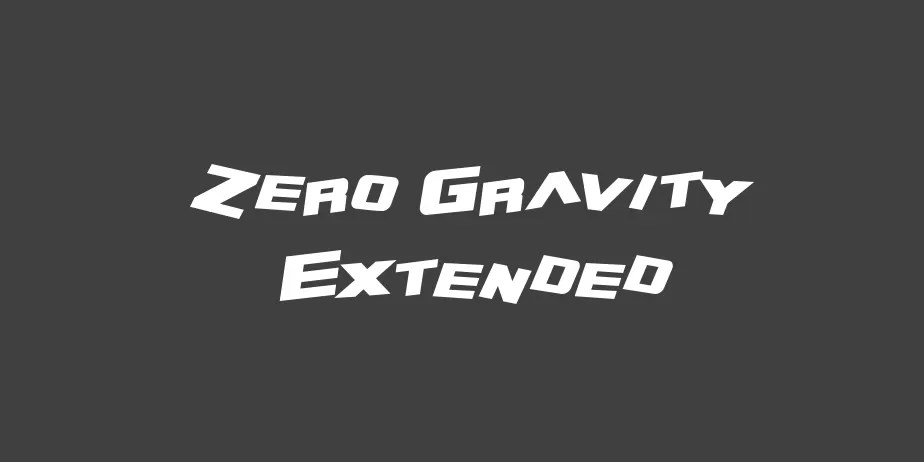 Fonte Zero Gravity Extended