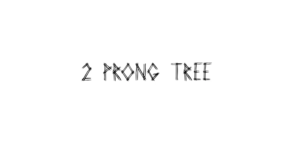 Fonte 2 Prong Tree