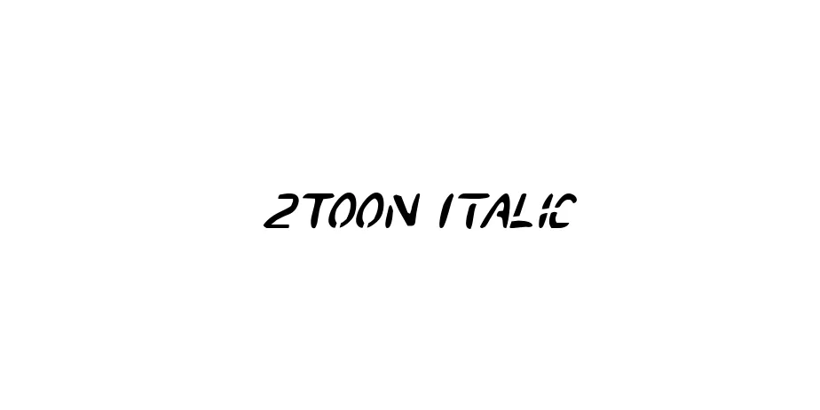 Fonte 2Toon Italic
