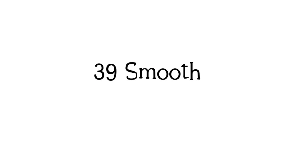 Fonte 39 Smooth