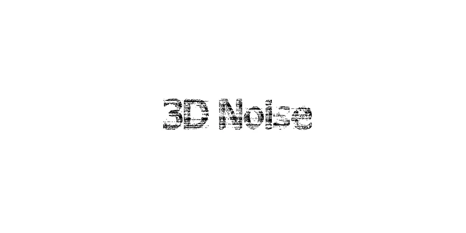 Fonte 3D Noise
