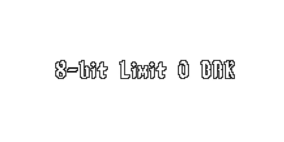 Fonte 8-bit Limit O BRK