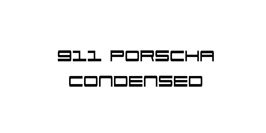 Fonte 911 Porscha Condensed