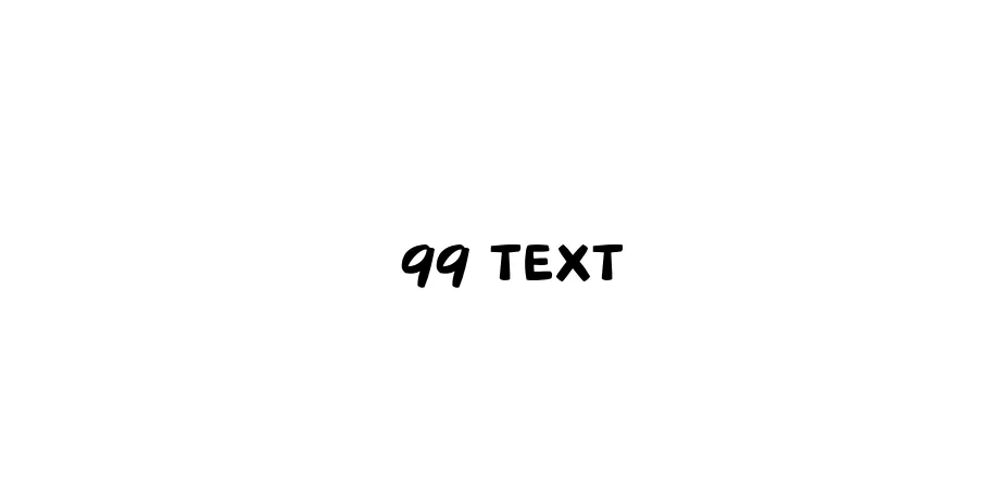 Fonte 99 Text