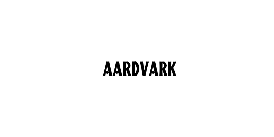 Fonte Aardvark