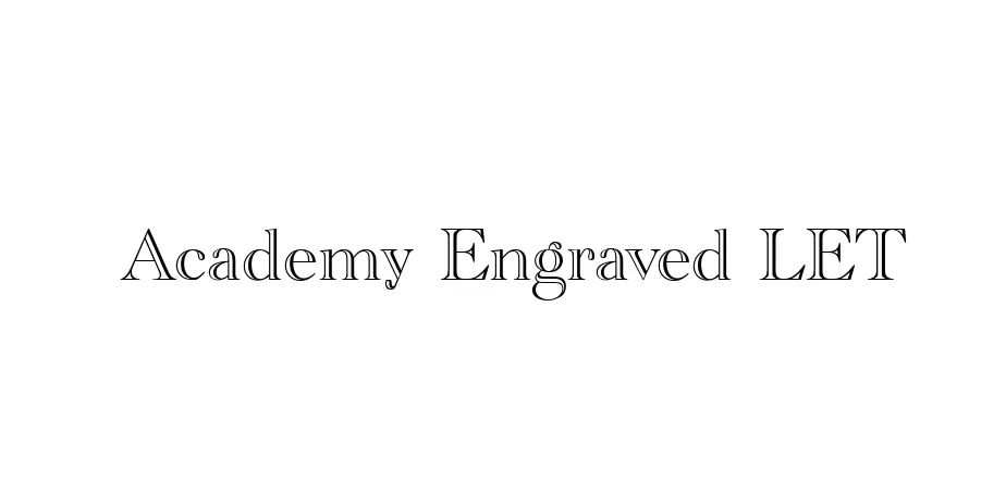 Fonte Academy Engraved LET