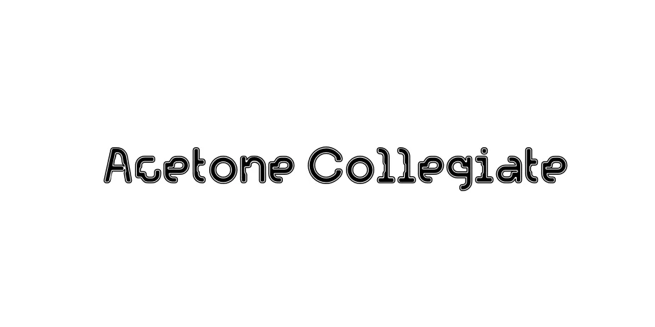 Fonte Acetone Collegiate