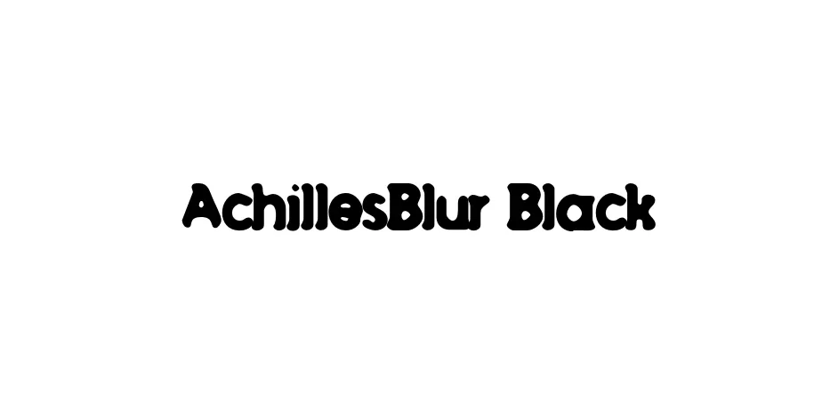 Fonte AchillesBlur Black