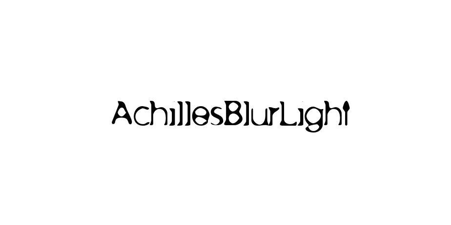 Fonte AchillesBlurLight