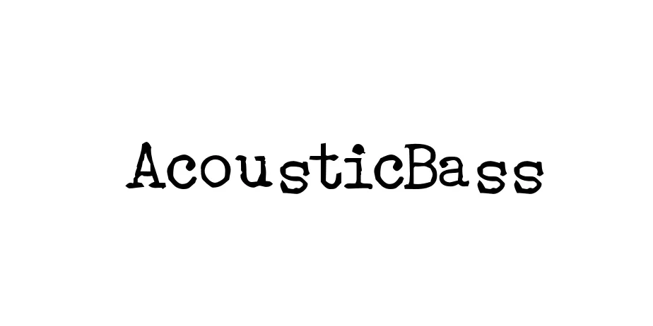 Fonte AcousticBass