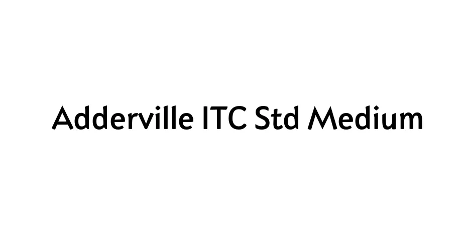 Fonte Adderville ITC Std Medium