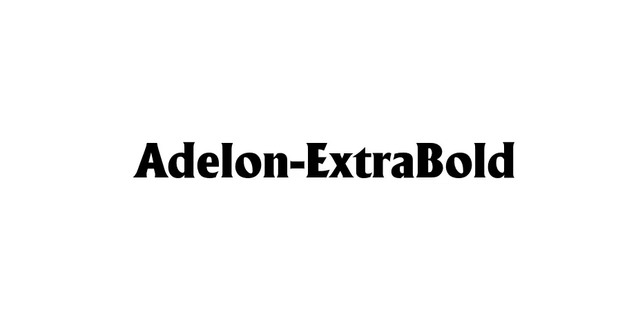 Fonte Adelon-ExtraBold