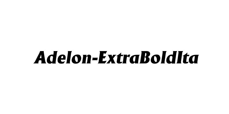 Fonte Adelon-ExtraBoldIta