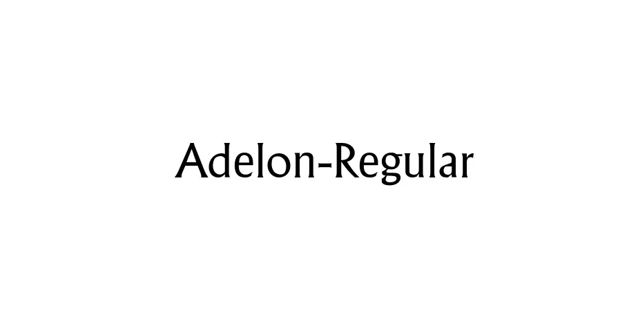 Fonte Adelon-Regular